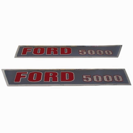 Aftermarket Hood Decal Kit Set Fits Ford Tractor 5000 F504HA